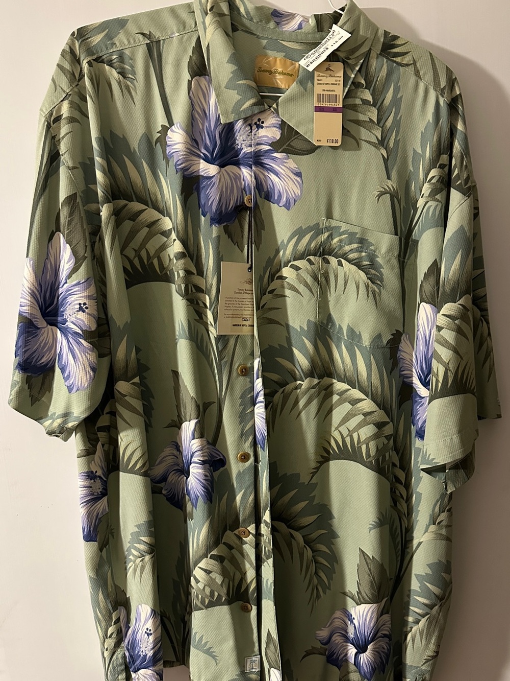 NWT Tommy Bahama “Garden of Hope & Courage” Shirt XXL